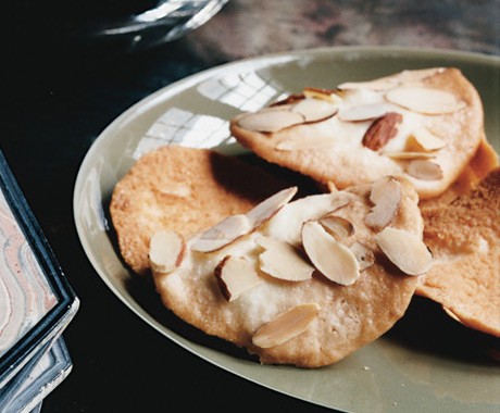 Almond olive-oil tuiles