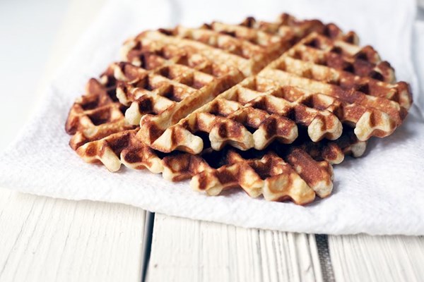 Almond paste waffles