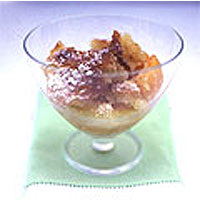 Almond peach pudding