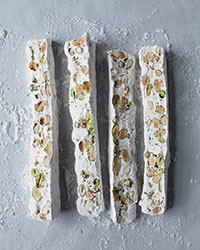 Almond-pistachio nougat