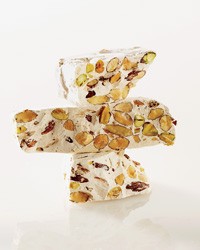 Almond-pistachio nougat