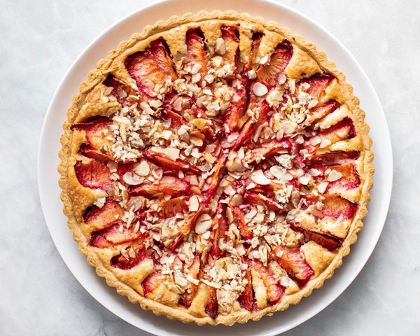 Almond plum tart