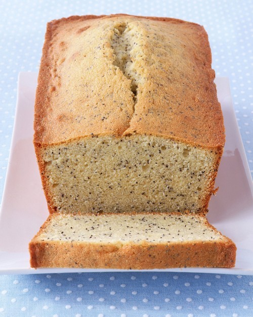 Almond poppy-seed loaf cake