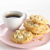 Almond white chocolate chunk cookies