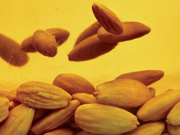 Almonds confit (slow-cooked almonds)