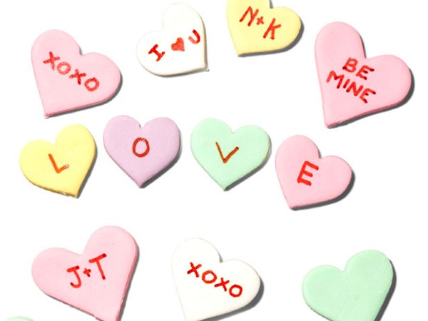 Almost-famous conversation hearts