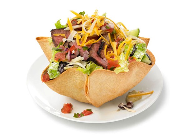 Almost-famous steak taco salad