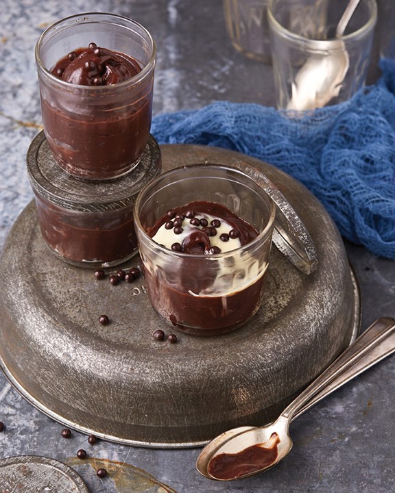 Almost-instant chocolate pudding