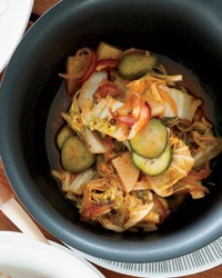 Almost-instant hot kimchi