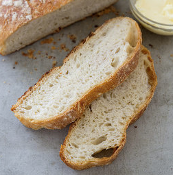 Almost no-knead bread with olives, rosemary, and Parmesan