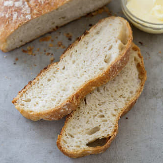 Almost no-knead cranberry-pecan bread