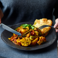 Aloo gobi with green beans