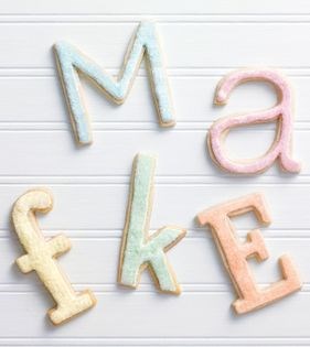 Alphabet cookies