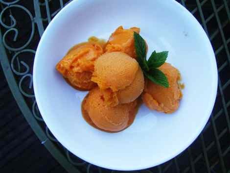 Alphonso mango sorbet