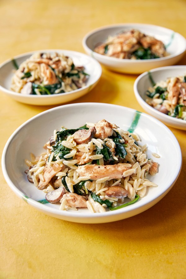 Amalfi chicken orzo