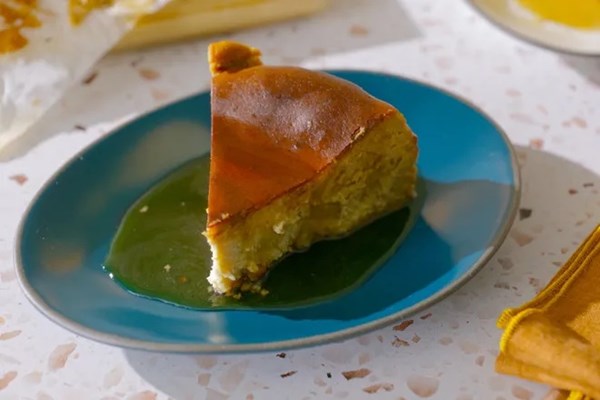 Amaretto coffee Basque cheesecake