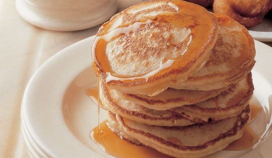 American breakfast pancakes