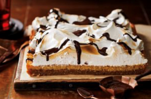 American s'mores caramel slice