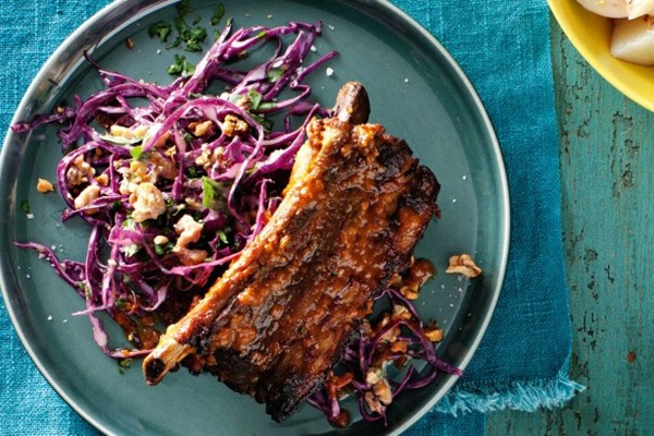 American-style BBQ ribs