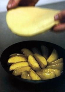 Ampleforth Abbey apple tarte Tatin with Wensleydale cheese ice cream