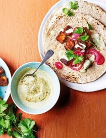 Anardana paneer kati rolls