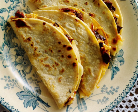 Ancho chile quesadillas
