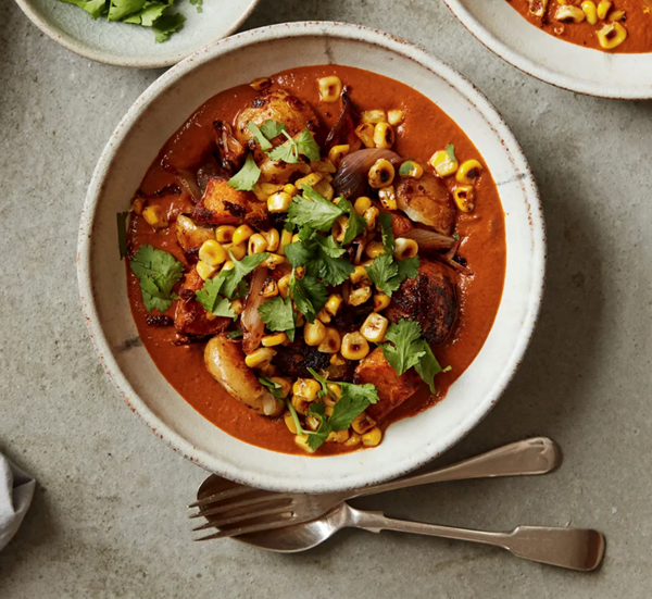 Ancho chilli and peanut mole