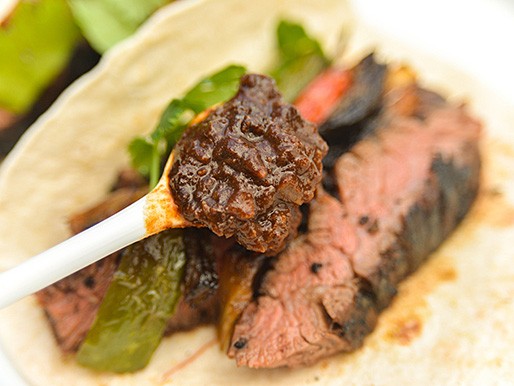 Ancho-raisin sauce