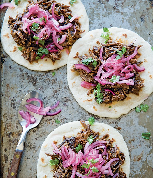 Ancho short rib tacos
