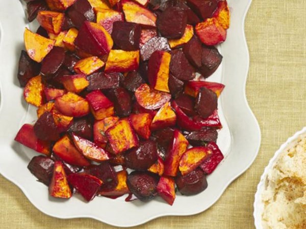Ancho sweet potatoes with beets
