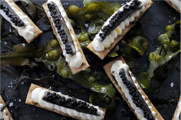 Anchovy & caviar toasts [Paul Ainsworth]