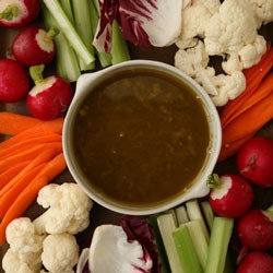 Anchovy and garlic dip (Bagna cauda)
