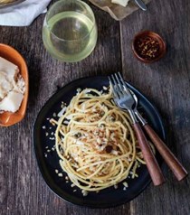 Anchovy, caper and bread crumb pasta