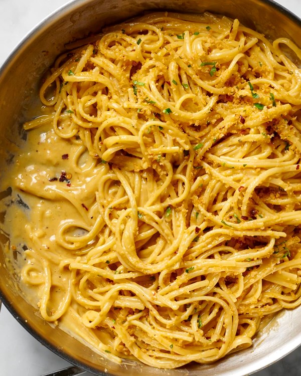 Anchovy carbonara