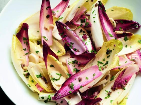 Anchovy-dressed chicory