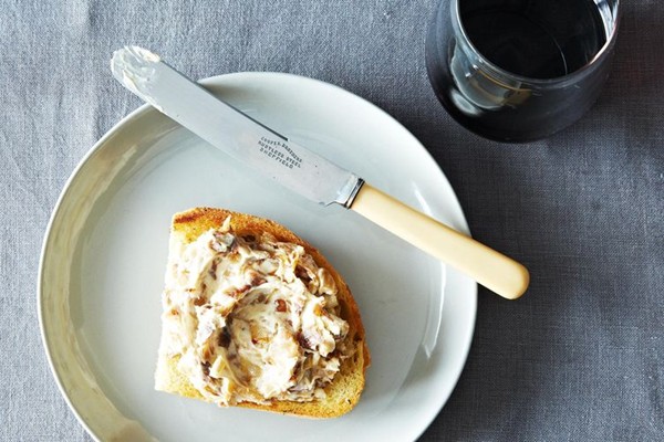 Anchovy onion butter