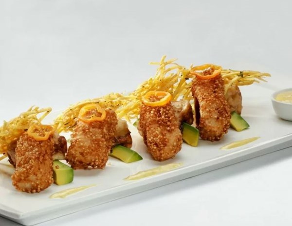 Andean chicken fritters