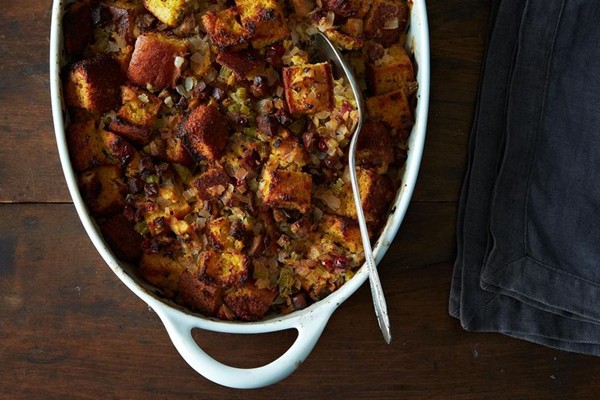 Andouille sausage and cornbread stuffing
