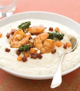 Andouille shrimp & grits
