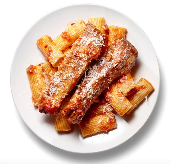 Andrea's pasta with pork ribs