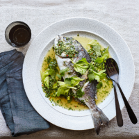 Andy Oliver & Mark Dobbie's steamed sea bream with chilli, lime and lemon grass