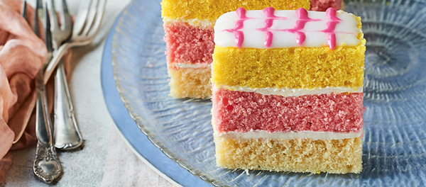 Angel cake slices [Prue Leith]