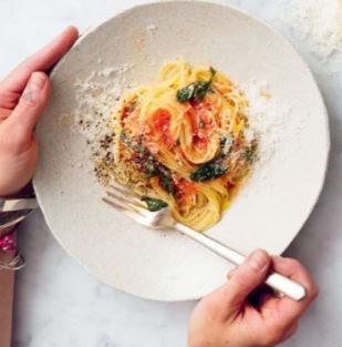 Angel hair & tomato sunshine