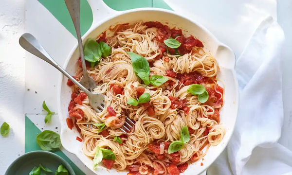 Angel hair pasta al pomodoro