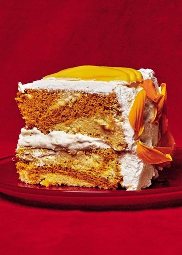 Angela & Ligaya's mango-turmeric chiffon cake