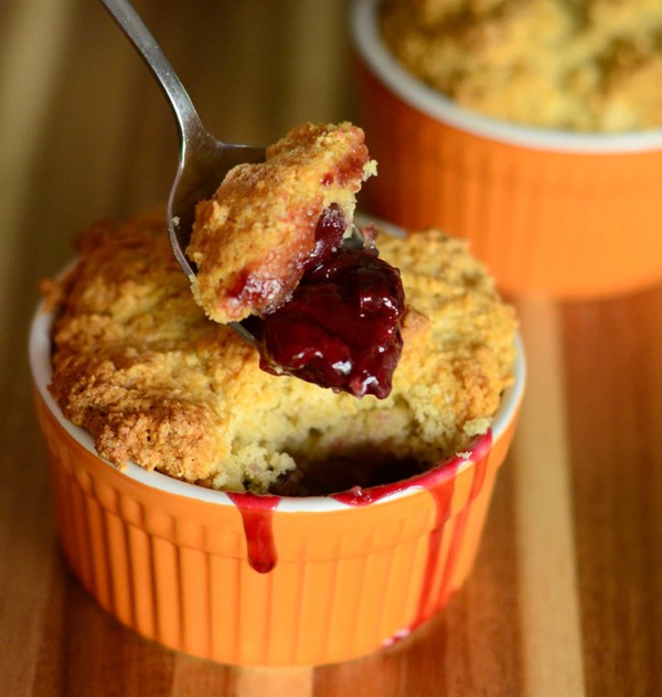 Angostura cherry cobblers