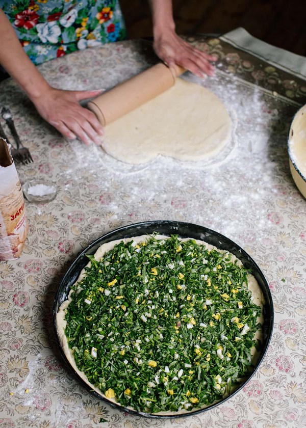 Aniko's tarragon pie