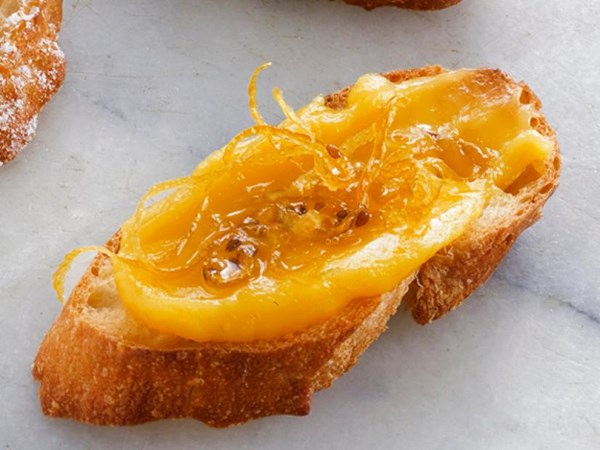 Anise-lemon bruschetta