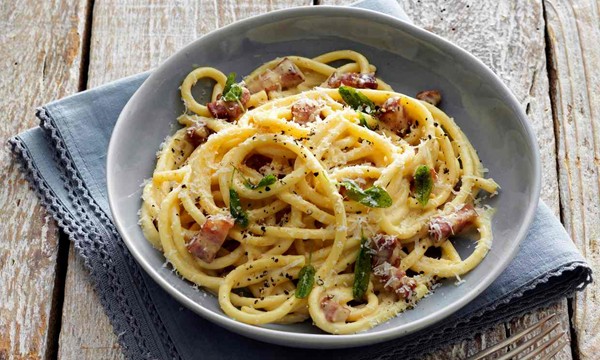 Anna del Conte’s bucatini alla carbonara