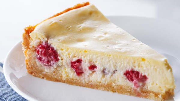 Anna Olson's white chocolate raspberry lime cheesecake